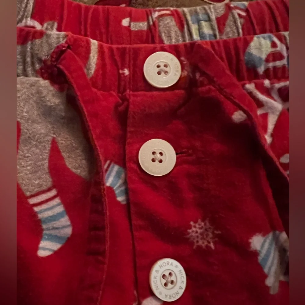 - Nick & Nora M Sock Monkey Fleece Pajama Pants! VGUC!